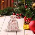 thumbnail image 2 of Big Sale ! Nomeni Home Textile Storage,Storage Case,Christmas Drawstring Pocket Snowflake Cotton Linen Gift Bag Linen Candy Storage Bag, 2 of 2