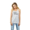 thumbnail image 2 of Thread Tank Wine And A Prayer Women's Sleeveless Flowy Racerback Tank Top Sport Grey Large, 2 of 5