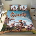 thumbnail image 1 of Gigantes de la Mancha Conjunto de sábanas temático, trío de piezas, cómodo y amigable con la piel, diseño único, regalo de decoración para el hogar para familiares, amigos y fans,173cm *218cm, 1 of 6