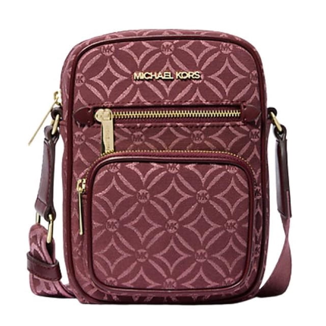 Bandolera Michael Kors Jet Set de piel con bolsillo mediano