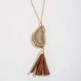 thumbnail image 2 of Elsie & Zoey Women's Jaclyn Agate Statement 30" Pendant Necklace, 2 of 2