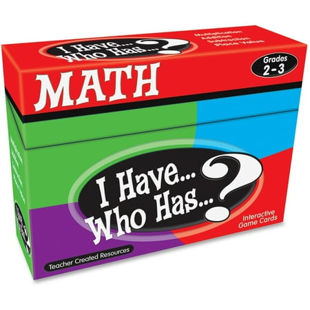 UPC: 0088231978183 | Teacher Created Resources Math Card Game – I Have Who Has – Grades 2 to 3