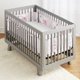 thumbnail image 2 of Forro de malla BreathableBaby para cunas de tamaño completo Safari Fun Girl, 2 of 6