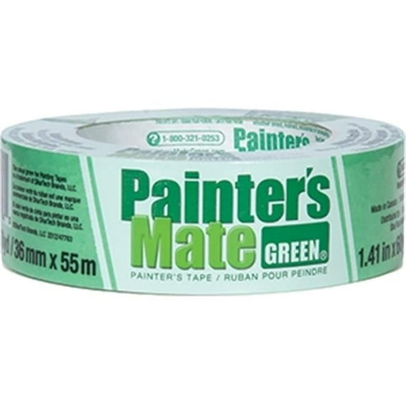 TAPE SPECIALTIES 103369 Painters Mate Green Masking Tape - Green - 1 x 180 ft.