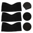 thumbnail image 2 of EeaseCA 3Pcs Polar Fleece Hairband Elastic Windproof Headwrap Winter Ear Warmer (Black), 2 of 7