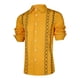 thumbnail image 2 of Camisas s Para Hombre Interior Camisas de vestir para hombre Camisa informal con botones de manga larga y corta con cuello de banda ajustada (Yellow, 3XL), 2 of 7