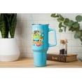 thumbnail image 5 of Silver Buffalo Scooby Doo Group Mystery Machine Flowers Stainless Steel Tumbler w Handle, 40 Ounces, 5 of 9