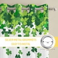 thumbnail image 6 of St. Patrick's Day Kitchen Curtains Window Panels, Spring Lucky Shamrocks Rustic Leaves Insulated Window Treatment Curtain, Grommet Curtains for Bedroom/Living Room/Bathroom, 2 Piece 42"Wx63"L, 6 of 8