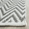 thumbnail image 3 of SAFAVIEH Montauk Siomha Chevron Cotton Runner Rug, Grey/Ivory, 2'3" x 7', 3 of 6