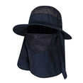 thumbnail image 1 of Men Women Fishing Hiking Flap Caps Quick Dry 360 Degree Sunshade UV Protection Removable Face Mask Ear Neck Cover Outdoor Caps, 1 of 9