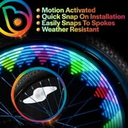 Brightz ShapeBrightz 12-in-1 LED Bike Spoke Light, Motion Activated