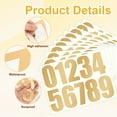 10 Sheets 09 Numbers Stickers for Mailbox,Vinyl Waterproof Digital