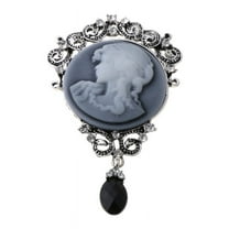 Elegant Women Lady Jewelry Antique Vintage Victorian Cameo Brooch Pin Pendant