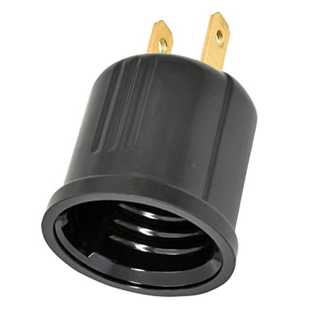 

Ohm Electric Socket Conversion Outlet Adapter for E26 Outlet Plug with Socket HS-LEIB01 00-7054 OHM Black