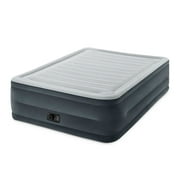 Intex Dura Beam Plus Elevated Airbed Mattress with Built In Pump, Queen & Cover