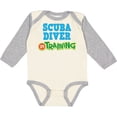 thumbnail image 3 of Inktastic Scuba Diver in Training Boys or Girls Long Sleeve Baby Bodysuit, 3 of 5