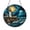 Acrylic 3.5 Inch, variant on Lighthouse Stained Glass Style Suncatcher Window Hanging, Night Sky Inspired Coastal Art Decor, Nautical Ornament for Beach House Home Accent