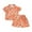 Orange, variant on LUOGENLI Boys Hawaii Outfit 2Pcs Set Summer Beach Button down Shirt Top and Shorts for Kids Long Outfits for Boys 4-5 Years
