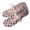 Beige, variant on Women's Polka Dot Mesh Shoes Closed Toe Cute Bow Flat Sandals Summer Lightweight Comfy Everyday Wear (9, Black)