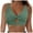 Green, variant on Womens Twist Front Bikini Top Padded Design Soft Fabric Relaxed Silhouette for Tropical Getaways Blue S