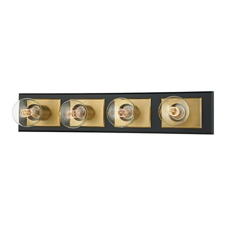 

Troy Runyan 4-LT Bath Bracket - Patina Brass/Soft Black - B3544-PBR/SBK