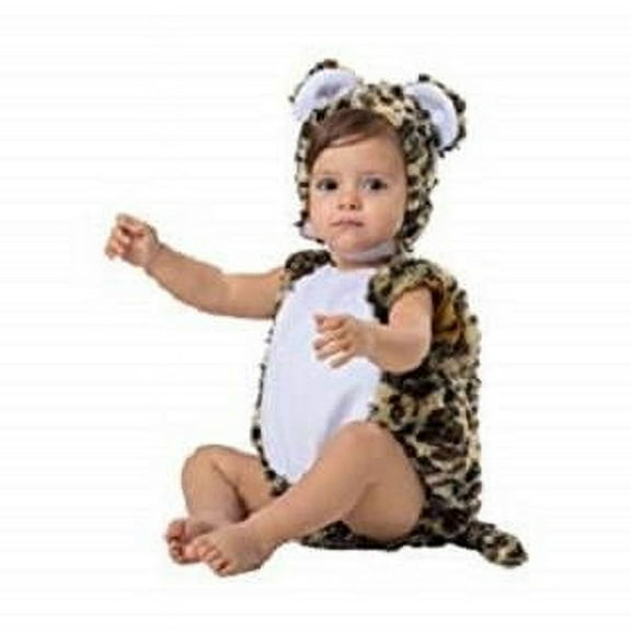 Dress Up America 1078-6-12 Baby Leopard Costume with Bubble & Hat, Multi Color - 6 to 12 Months