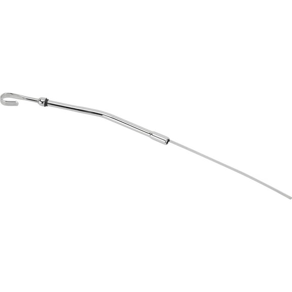 Speedway Motors Chrome Oil Dipstick and Tube Kit Compatible With 1955-1979 Pontiac V8 Engine 17.5 Inch OEM Replacement Oil Level Dipstick with Accurate Marks Not for 389 or 403