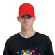 thumbnail image 4 of Fotbe Red Gorro Clásico de Béisbol, Gorra Ajustable con Broche Snapback, Gorro de Exterior de Algodón Suave, 4 of 6