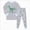 A116-Mint Green, variant on Boys 2‑Piece Sleepwear Set with Cartoon Print,Long Sleeve Fabric Pajamas 7-8 Years