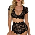 thumbnail image 1 of Clearance Sale 2025 Intimates Womens Lace Solid Color Underwear Set Womens Large Split Two Piece Lace Sexy Underwear Set Clearance Deals Overstock Items Clearance, 1 of 6