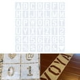 thumbnail image 4 of GUOOL Letter Stencils 2 inch Interlocking Reusable Letter and Number Stencils Alphabet, 4 of 5
