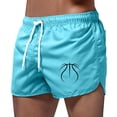 thumbnail image 3 of MuXiKeJi Clothes Mens Swim Trunks 9" Unlined Quick Dry Board Shorts with Zipper Pockets, 4-Way Stretch Bathing Suits for Beach, 3 of 6