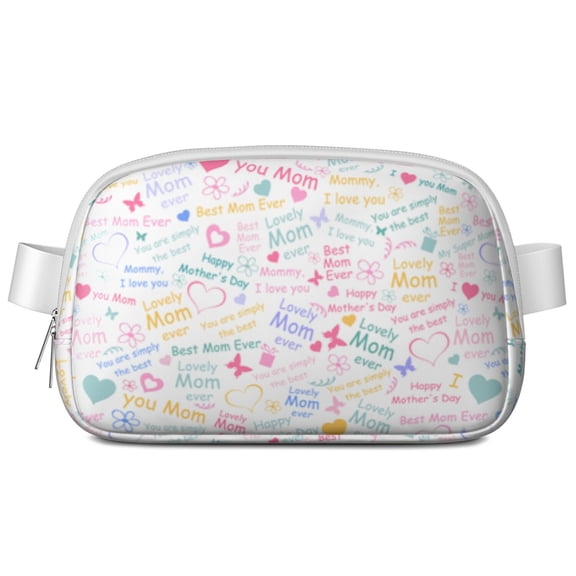 Teacher & Mom Gift Fanny Pack – Waterproof Adjustable Waist Bag with Inspirational Design, Perfect for Mother's Day, Teacher Appreciation & Everyday Use