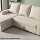 thumbnail image 3 of Salas L Love Seat Sofá cama Chaise long Confortable Café claro Melody Muebles R21, 3 of 5