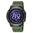 thumbnail image 1 of Montres Sport Digtial Hommes 50M Étanche LED Rétroéclairage Chronomètre Réveil Automatique Date Montres-Bracelets 1902 Montre Sport Militaire, 1 of 2