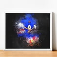 thumbnail image 3 of Pósteres artísticos de S-Sonic H-Hedgehog para decoración de paredes, imágenes para decoración del hogar, decoración de paredes de habitaciones, pintura sobre lienzo, póster personalizado, 3 of 5