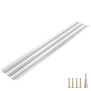 VEVOR Gutter Guards, 5" x 3' Each Gutter Covers System, 35 Packs 105 FT Leaf Gutter Guards, Mill Finish Aluminum Guards for Gutter, DIY Length Cut Gutter Covers for Roofs of Wood, Mental,