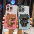 thumbnail image 3 of Lindo Dibujo Animado Hello Kitty Maquillaje Espejo Lujo Cambio Gradual Soporte De Silicona Funda Para IPhone 11 12 13 Pro Max 14 Plus, 3 of 4
