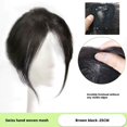thumbnail image 1 of Perruque en Vraie Cheveux Pièce Tissée à la Main Tête en Maille Suisse Pièce de Rechange Perruque Tissée à la Main/ D6A8, 1 of 1