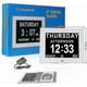 thumbnail image 4 of Reloj para personas con demencia, Alzheimer y calendario digital grande para personas mayores, con día y fecha (F99), 4 of 5