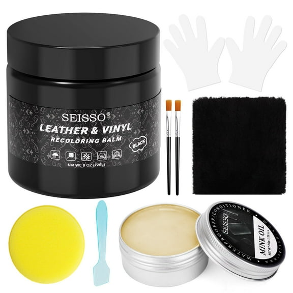 SEISSO Leather and Vinyl Recoloring Balm with Mink Oil