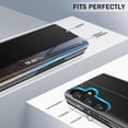 thumbnail image 5 of Phone Case for Samsung Galaxy A14 Case, Smart Clear View Window Luxury Slim Mirror for Galaxy A14 Case with Kickstand, Leather Hard PC Flip Shockproof Protective Cover Samsung A14 5G Case, Black, 5 of 7