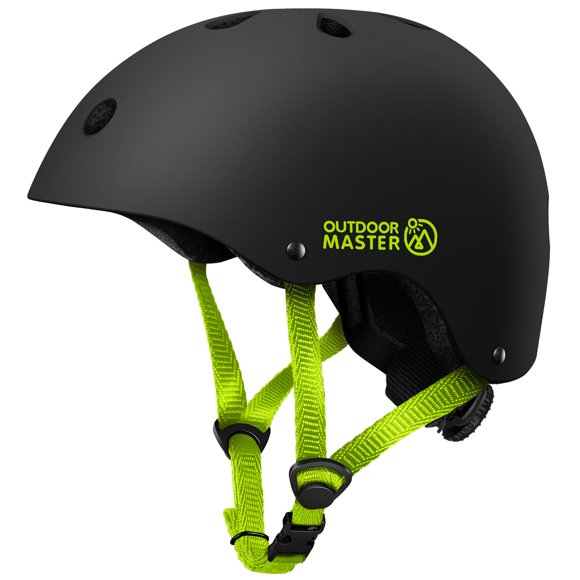 OutdoorMaster Kids Skateboard Cycling Helmet-Certified Adjustable Multi-Sports Helmet with Removable Liners for Skateboarding Skating Scoot