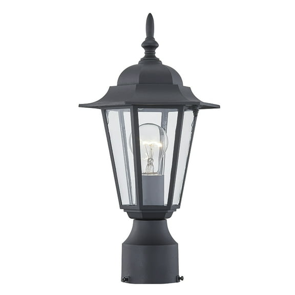Matte Black Post Light Kits Outdoor Lighting for House, Hallway
