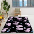 thumbnail image 3 of SKYSONIC Area Rug Pattern of Pink Elephants Nursery Rug Floor Mat Kids Playing Mat for Living Room Bedroom, 72x48 in, 3 of 6