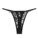 thumbnail image 5 of Gibobby Tangas de mujer ilusion Tanga de encaje sexy para mujer Bragas ajustables con anillo de metal de tamaño sin costuras para mujer(Negro,X-CH), 5 of 5