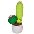 thumbnail image 2 of Northlight 9" Triple Cactus Artificial Potted Plant Table Top Decoration - Green, 2 of 9