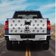 thumbnail image 2 of Funny Raccoon Tailgate Wrap – Hang On Let Me Overthink This Truck Tailgate Decal, Cute Black and White Animal Rear Gate Vinyl Wrap, 2 of 7