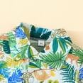 thumbnail image 6 of Otqutp Clothing Sets for Toddler Birthday Vacation Clothes Set Boys Short Sleeve Floral Prints T Shirt Tops Shorts Kids Gentleman Outfits, 6 of 6