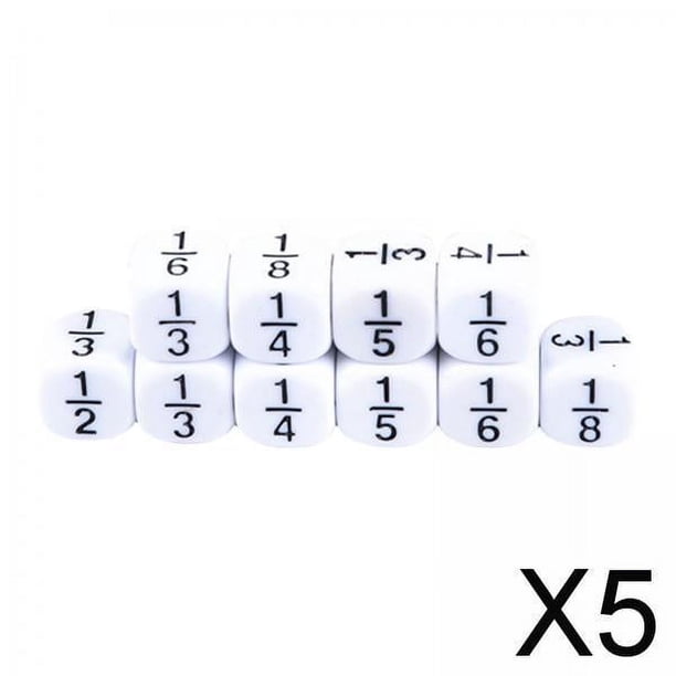 Materiales Educativos Montessori Baoblaze 5x 10x Fracción de 4º Grado 5 piezas